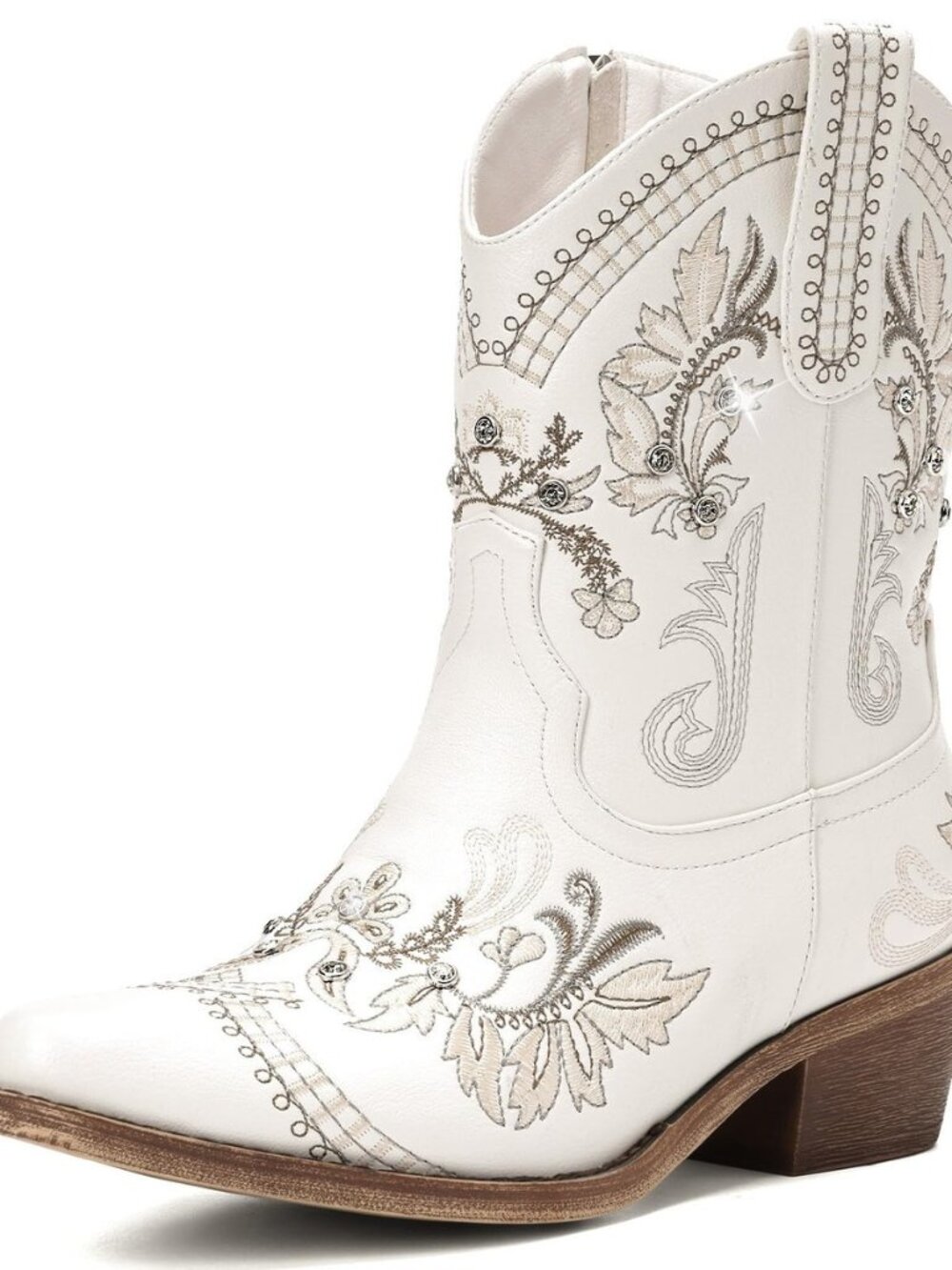 Cowboy Boots for Women - Western Embroidered Cowgirl Boots with Sparkly